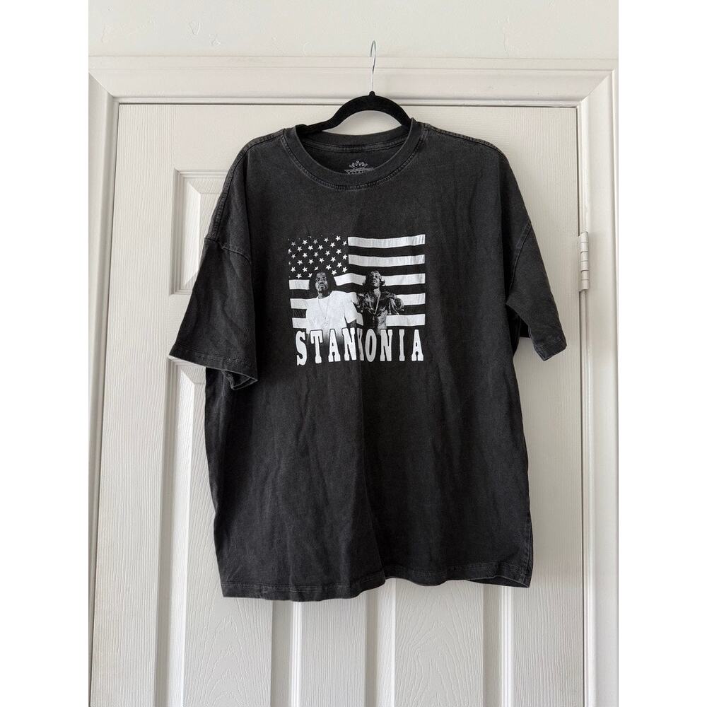 outkast stankonia boxy band tee shirt washed black unisex size xx-large xxl